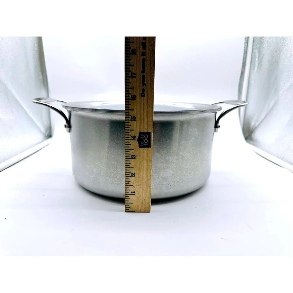 All-Clad Stainless Steel 8 Quart Stockpot with Lid Tri-Ply Bonded Induction USA